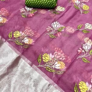 Latest Collection Of Kanchipuram Organza Sarees With Silver Zari Border