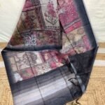 Latest Collection of Kalamkari Soft Linen Silk Saree