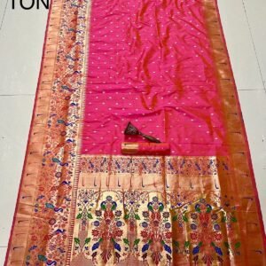 SOFT KANCHIPURAM GOLD ZARI SILK AND BIG BORDER AND HEAVY MINA ZARI WEAVING PALLU