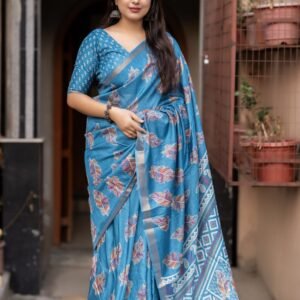 New Collection Cotton Crape Sarees