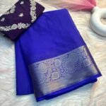 Trendy Collection of Beautiful Pure Chiffon Saree With Zari Border