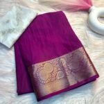 Trendy Collection of Beautiful Pure Chiffon Saree With Zari Border