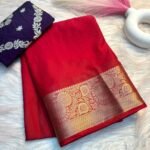 Trendy Collection of Beautiful Pure Chiffon Saree With Zari Border